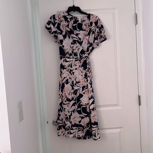 Leith wrap floral maxi dress